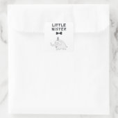 Little Mister | Baby Party Elephant | Quadratischer Aufkleber (Tasche)