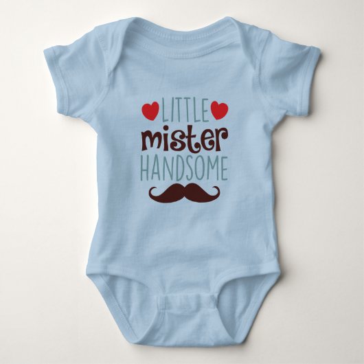 Little Mister Handsome Bodysuit Baby Strampler (Vorderseite)