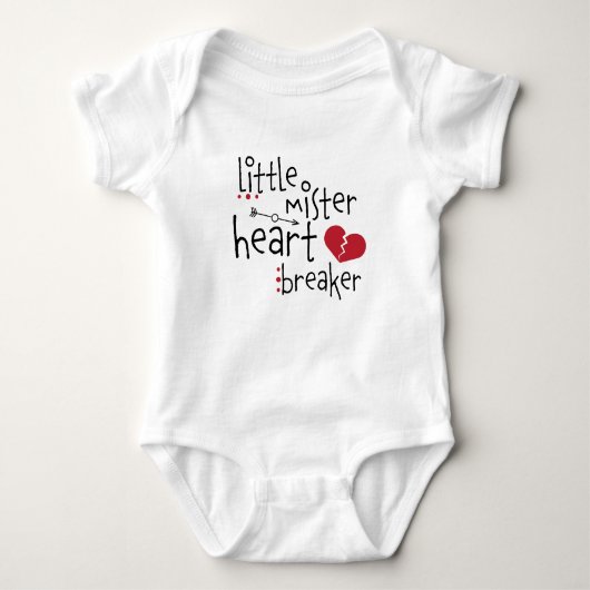 Little Mister HeartBreaker Baby Boy Baby Strampler (Vorderseite)