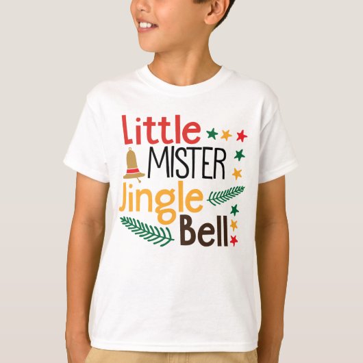 Little Mister Jingle Bell Christmas T-Shirt (Vorderseite)