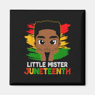 Little Mister Juneteenth Black History Boy Kleinki Magnet