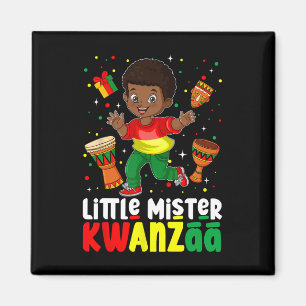 Little Mister Kwanzaa Kinara Candle African Americ Magnet