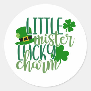Little Mister Lucky Charm 🍀 ✨ Runder Aufkleber