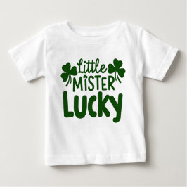 Little Mister Lucky - Niedliche Kleeblätter Baby T-shirt