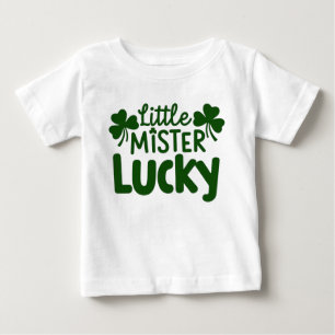 Little Mister Lucky - Niedliche Kleeblätter Baby T-shirt