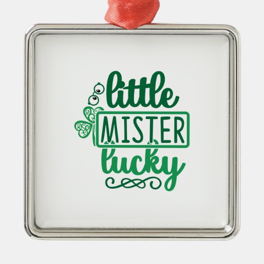 Little Mister Lucky Ornament Aus Metall (Vorne)