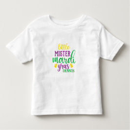 Little Mister Mardi Gras Personalisiert T - Shirt