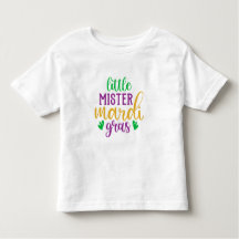 Little Mister Mardi Gras T - Shirt