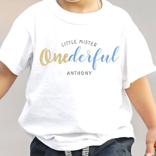 Little Mister Onederful 1. Geburtstag Baby T-shirt