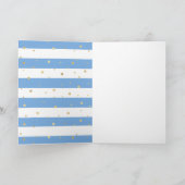 Little Mister Onederful 1st Birthday Photo Karte (Innenseite)