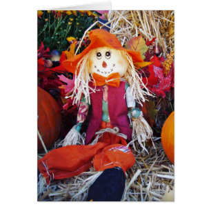 Little Mister Scarecrow Grußkarte