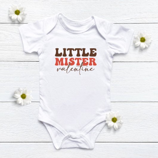 Little Mister Valentine Baby Strampler