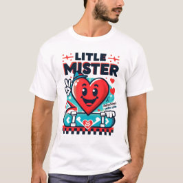 Little Mister Valentine - Herz auf einem Skateboar T-Shirt