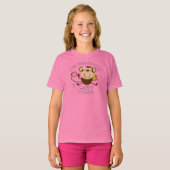 Little Monkey 6th Birthday Girl T-Shirt (Vorne ganz)