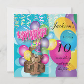 Little Monkey Kindergeburtstag Party Einladung (Vorderseite)