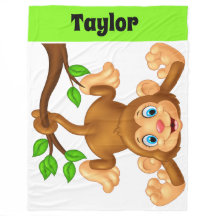 Little Monkey Lg. Fleecedecke