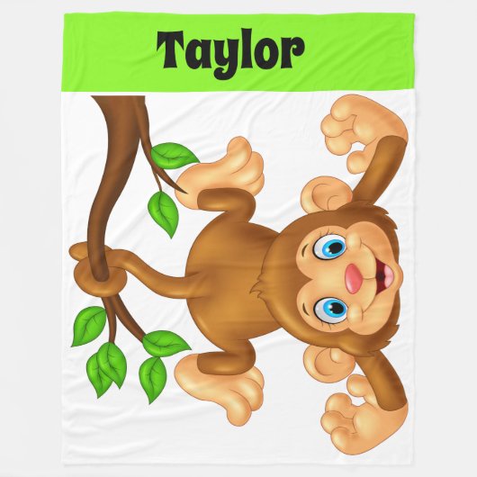 Little Monkey Lg. Fleecedecke (Vorderseite)