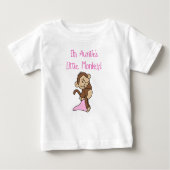 Little Monkey Tante Baby T-shirt (Vorderseite)