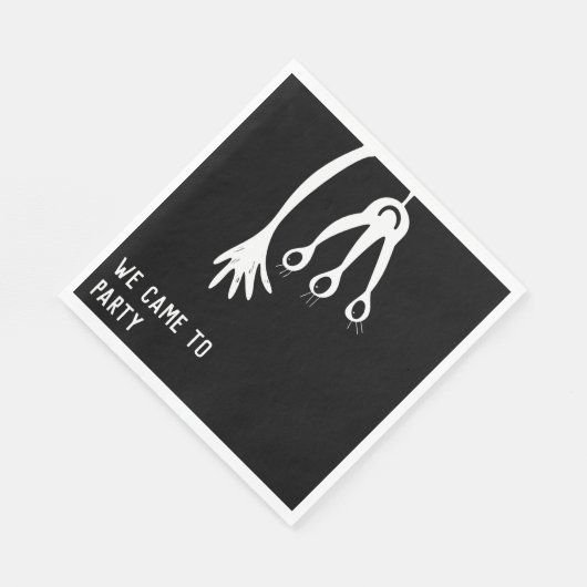 Little Monster Alien Birthday Serviette (Ecke)