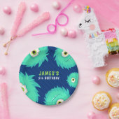 Little Monster Blue Pappteller (Party)