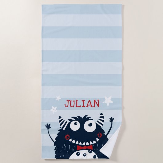 Little Monster Personalized Strandtuch (Vorderseite)