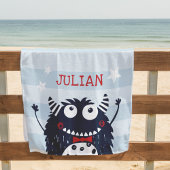 Little Monster Personalized Strandtuch