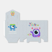 Little Monster themed Birthday Party Guest Fevor Geschenkschachtel (Ungefaltet)