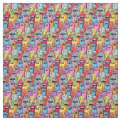  Little monsters kids nursery funny faces  Stoff (Muster)