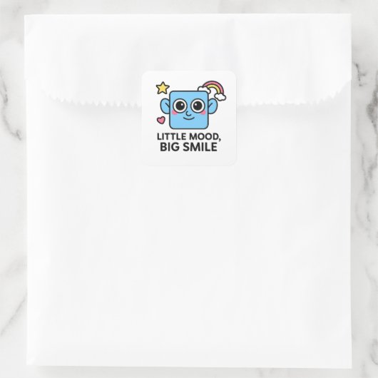 Little Mood Big Smile - Cute Smilo sticker sheet. (Tasche)