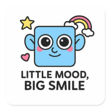 Little Mood Big Smile - Cute Smilo sticker sheet.