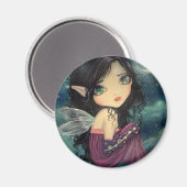 Little Moon Big-Eye Fairy Fantasy Art Magnet (Vorderseite/Rückseite)