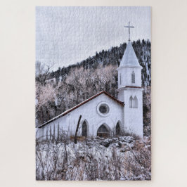 Little Mountain Town Church - 20x30 - 1014 Stk. Puzzle