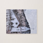 Little Mountain Town Church - 8x10 - 110 Stk. Puzzle (Horizontal)
