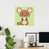 Little Mouse Print Poster (Heimbüro)