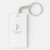 Little Mouse With Daffodil Schlüsselanhänger (Rückseite)