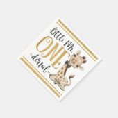 Little Mr One Derful Niedlich Giraffe 1. Geburtsta Serviette (Ecke)