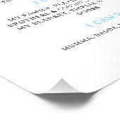 Little Mr Onederful First Bday Milestone Poster (Ecke)