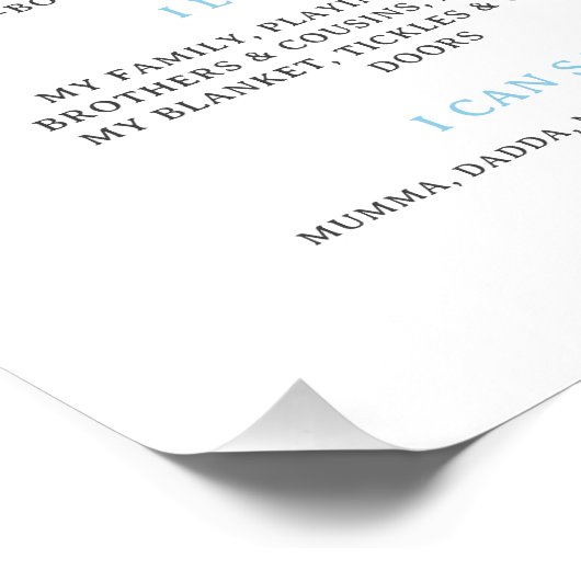 Little Mr Onederful First Bday Milestone Poster (Ecke)