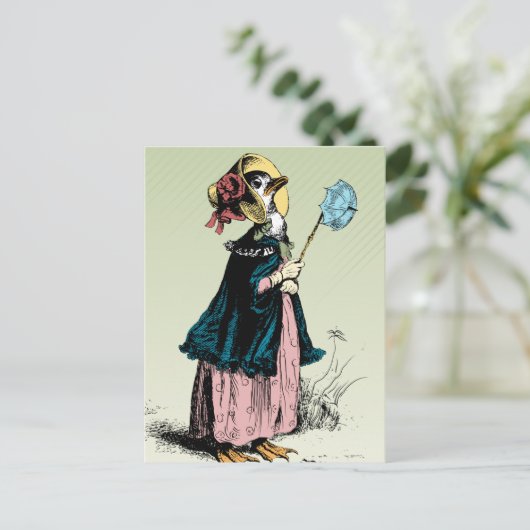 Little Mrs Duck Postkarte (Stehend Vorderseite)