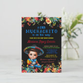 Little Muchachito Charro Fiesta Babydusche Einladung (Stehend Vorderseite)