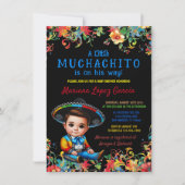 Little Muchachito Charro Fiesta Babydusche Einladung (Vorderseite)
