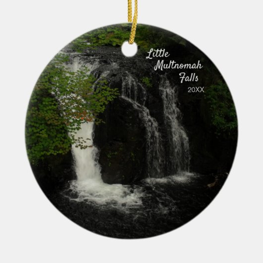 Little Multnomah Falls Keramik Ornament (Vorne)
