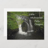 Little Multnomah Falls Oregon Foto Postkarte (Vorne/Hinten)