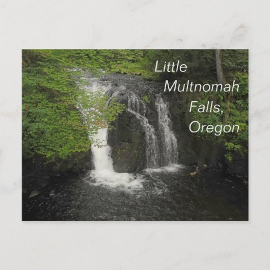 Little Multnomah Falls Oregon Foto Postkarte (Vorderseite)