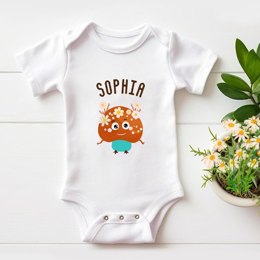 Little Mushroom Baby Strampler