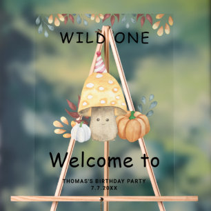 Little Mushroom erste Geburtstagsparty Acrylschild