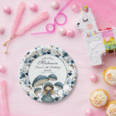 Little Mushroom Fairy Blue Kindergeburtstag Party Pappteller (Party)