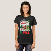 Little Naughty aber Nice Xmas Cavalier King Charle T-Shirt (Vorne ganz)