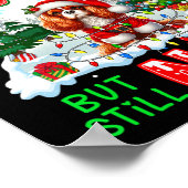 Little Naughty But Nice Xmas Cavalier King Charles Poster (Ecke)