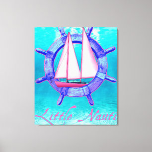 Little Nauti Funny Sail Leinwanddruck